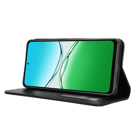 For Oppo A5 4G Leather Case Wallet Stand Retro Texture Phone Cover