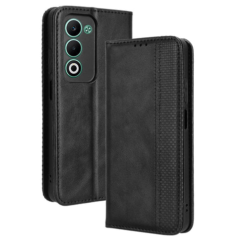 For Oppo A5 4G Leather Case Wallet Stand Retro Texture Phone Cover