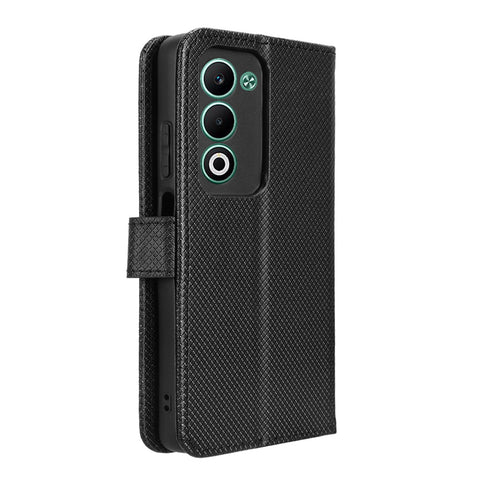For Oppo A5 5G / Oppo A5 4G Leather Wallet Case with Strap Diamond Texture Phone Cover