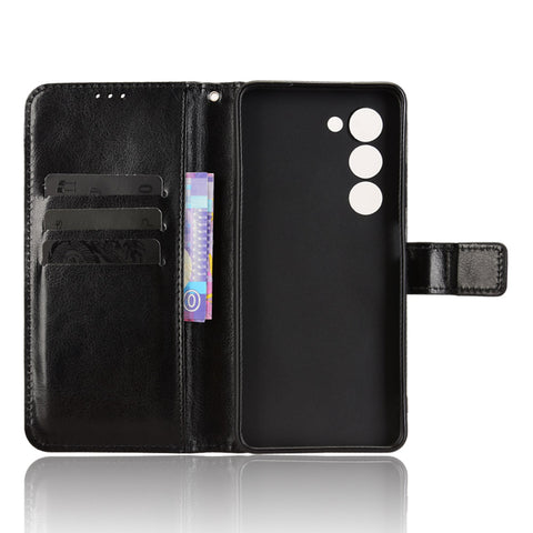 For Oppo A5 5G / Oppo A5 4G PU Leather Case with Strap Crazy Horse Texture Phone Wallet Cover