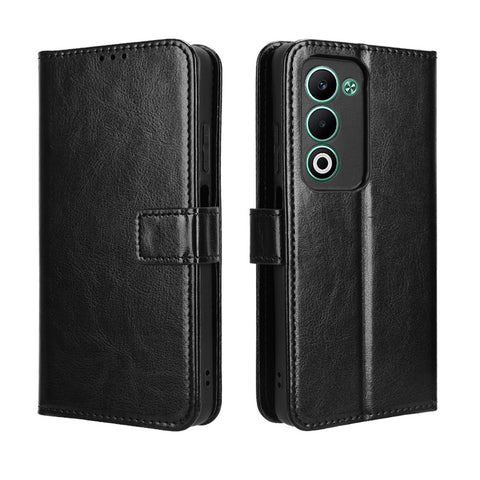 For Oppo A5 5G / Oppo A5 4G PU Leather Case with Strap Crazy Horse Texture Phone Wallet Cover
