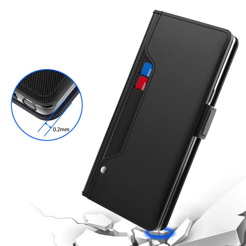 For OnePlus Nord 5 5G / Ace 5 Ultra 5G Case Stand PU Leather Phone Cover Card Holder Mirror
