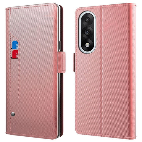 For OnePlus Nord 5 5G / Ace 5 Ultra 5G Case Stand PU Leather Phone Cover Card Holder Mirror