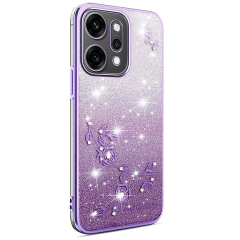 KADEM For Oppo Reno14 5G (Global) Case Flower TPU Flexible Gradient Phone Cover