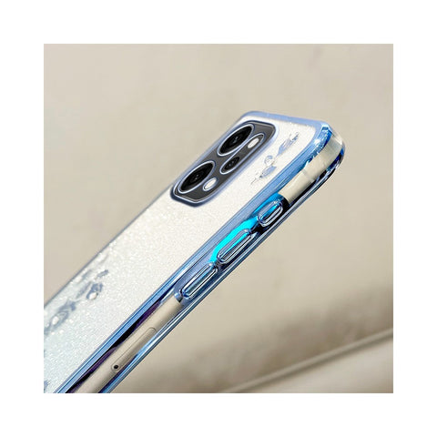 KADEM For Oppo Reno14 Pro 5G (Global) Case Flower Pattern TPU Gradient Phone Cover with Lanyards