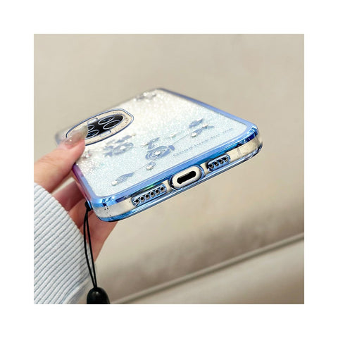 KADEM For Huawei nova 14 Ultra 5G Case Flower Pattern TPU Gradient Phone Cover with Lanyards