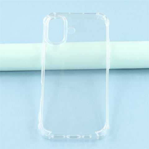 For iPhone 17 Phone Case Reinforced Four Corner Anti-Drop Clear TPU Cover