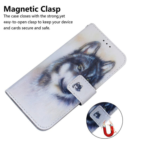 For iPhone 17 Wallet Case Pattern Print Leather Phone Cover