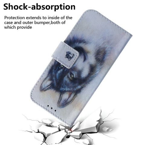 For iPhone 17 Wallet Case Pattern Print Leather Phone Cover
