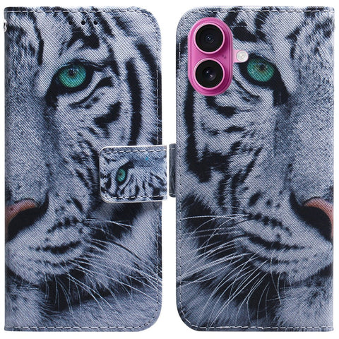 For iPhone 17 Wallet Case Pattern Print Leather Phone Cover