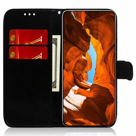 For iPhone 17 Stand Case Dazzling Flower Leather Phone Cover