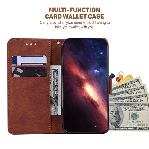 For iPhone 17 Case Geometry Pattern Leather Wallet Phone Cover with Wrist Strap