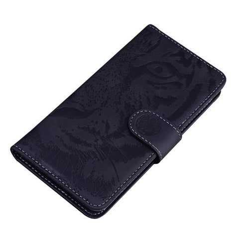 For iPhone 17 Case Tiger Imprint Leather Wallet Phone Cover