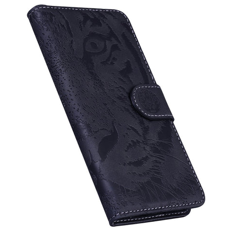 For iPhone 17 Case Tiger Imprint Leather Wallet Phone Cover
