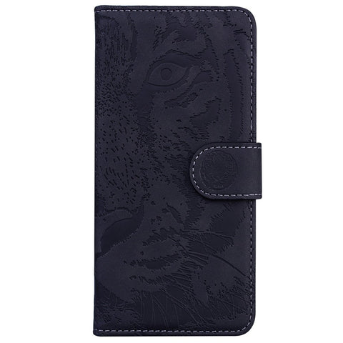 For iPhone 17 Case Tiger Imprint Leather Wallet Phone Cover