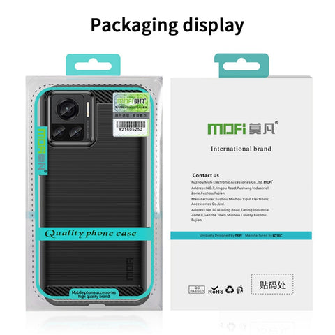 MOFI JK TPU Series-1 for Motorola Moto X30 Pro 5G / Edge 30 Ultra 5G / Edge X Brushed Surface Flexible TPU Case Carbon Fiber Texture Anti-drop Phone Cover