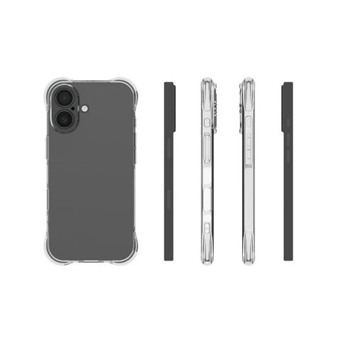 WANLONFENG TM Series For iPhone 17 Case 2.0mm Clear TPU Phone Back Cover