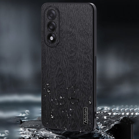 For OnePlus Nord 5 5G / Ace 5 Ultra 5G Case Wood Texture PU Leather Coated PC TPU Phone Cover