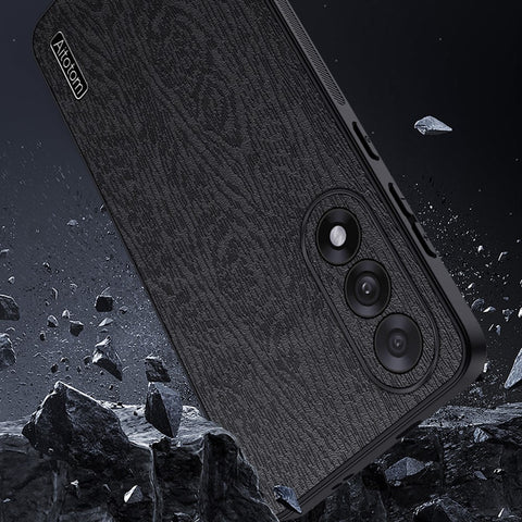 For OnePlus Nord 5 5G / Ace 5 Ultra 5G Case Wood Texture PU Leather Coated PC TPU Phone Cover