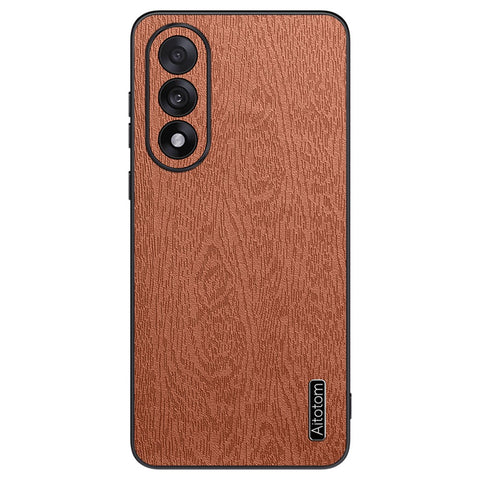 For OnePlus Nord 5 5G / Ace 5 Ultra 5G Case Wood Texture PU Leather Coated PC TPU Phone Cover