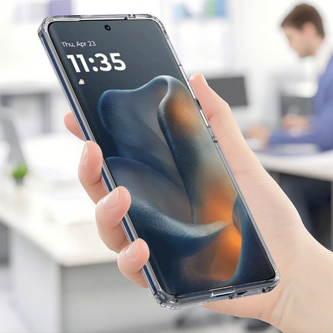 For Motorola Edge 60s 5G / Edge 60 Fusion 5G / Edge 60 5G Clear Phone Magnetic Case TPU+Acrylic Back Cover