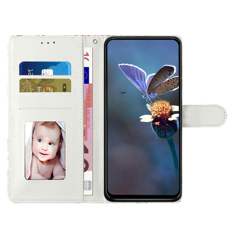For iPhone 17 Case Pattern Printing Wallet Stand Flip Leather Phone Cover with Strap
