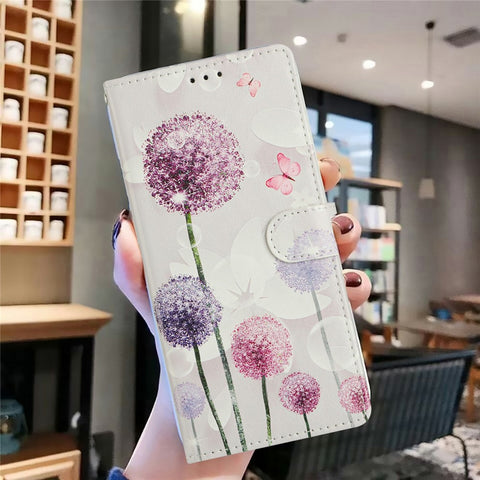 For iPhone 17 Case Pattern Printing Wallet Stand Flip Leather Phone Cover with Strap