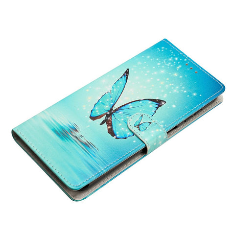 For iPhone Air Wallet Case PU Leather Pattern Printing Stand Phone Cover with Strap