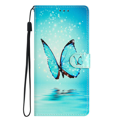 For iPhone Air Wallet Case PU Leather Pattern Printing Stand Phone Cover with Strap