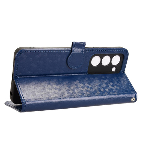For Oppo A5 5G CPH2735  /  A5 4G CPH2727 Wallet Case Dot Pattern Imprint PU Leather Phone Cover with Wrist Strap