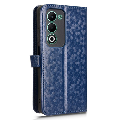 For Oppo A5 5G CPH2735  /  A5 4G CPH2727 Wallet Case Dot Pattern Imprint PU Leather Phone Cover with Wrist Strap
