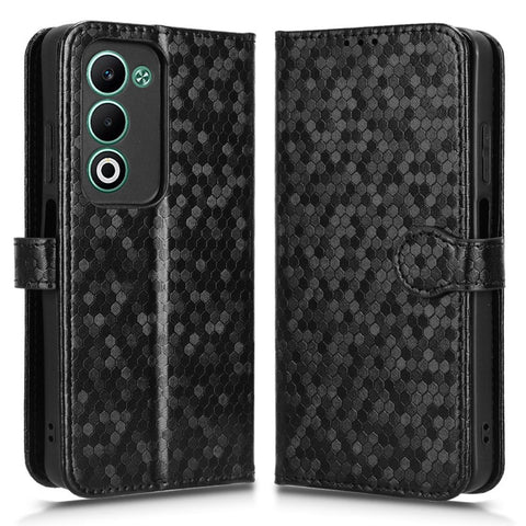 For Oppo A5 5G CPH2735  /  A5 4G CPH2727 Wallet Case Dot Pattern Imprint PU Leather Phone Cover with Wrist Strap