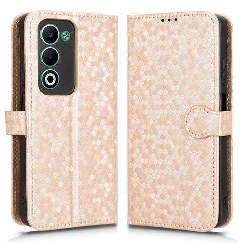 For Oppo A5 5G CPH2735  /  A5 4G CPH2727 Wallet Case Dot Pattern Imprint PU Leather Phone Cover with Wrist Strap
