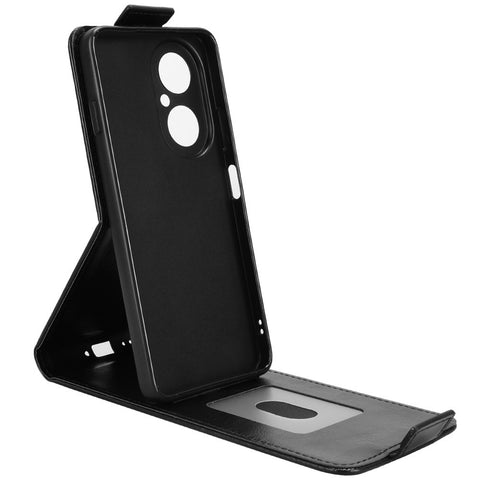 For Huawei Nova Y73 4G  /  Enjoy 80 Stand Case Magnetic Clasp Vertical Flip Leather Phone Cover with Card Holder