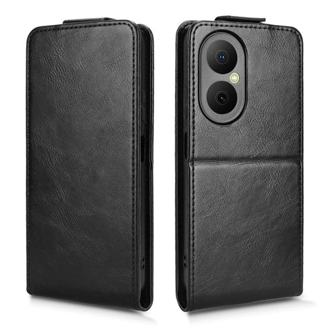 For Huawei Nova Y73 4G  /  Enjoy 80 Stand Case Magnetic Clasp Vertical Flip Leather Phone Cover with Card Holder