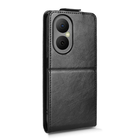 For Huawei Nova Y73 4G  /  Enjoy 80 Stand Case Magnetic Clasp Vertical Flip Leather Phone Cover with Card Holder