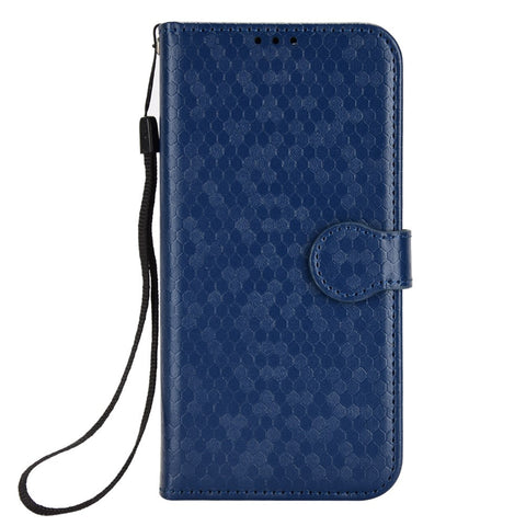 For Huawei Nova Y73 4G  /  Enjoy 80 Wallet Case Dot Pattern Imprint PU Leather Phone Cover with Wrist Strap
