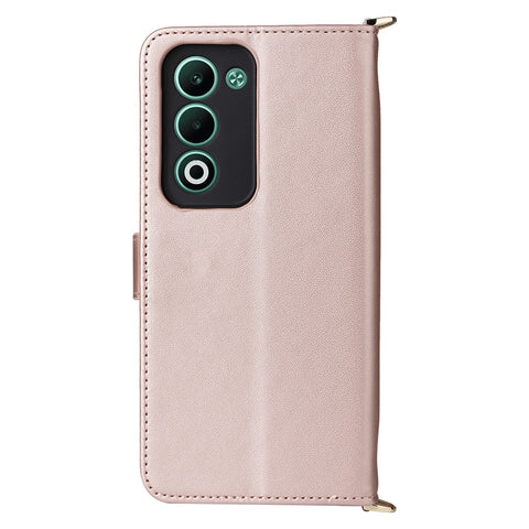 For Oppo A5 5G / 4G / A5m Case with Shoulder / Wrist Strap Leather Phone Cover Stand Wallet