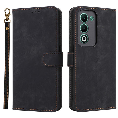 For Oppo A5 5G / 4G / A5m Case Wallet RFID Blocking PU Leather Phone Cover Stand with Strap