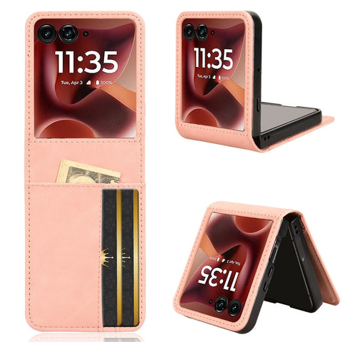 For Motorola Razr 70 Ultra / 60 Ultra 5G / Razr Ultra 2026 5G / 2025 5G Case Separable Design Card Slot Leather + PC Phone Cover