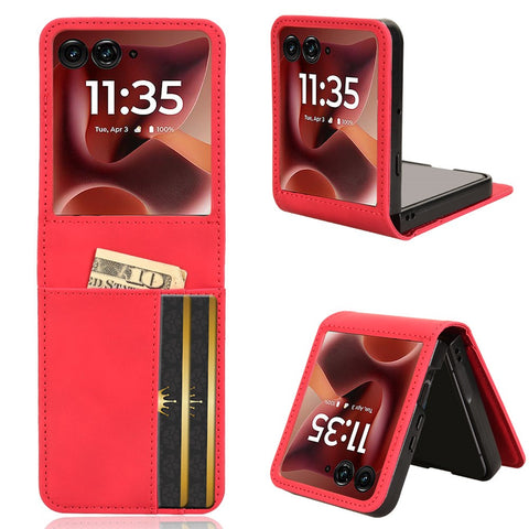 For Motorola Razr 70 Ultra / 60 Ultra 5G / Razr Ultra 2026 5G / 2025 5G Case Separable Design Card Slot Leather + PC Phone Cover