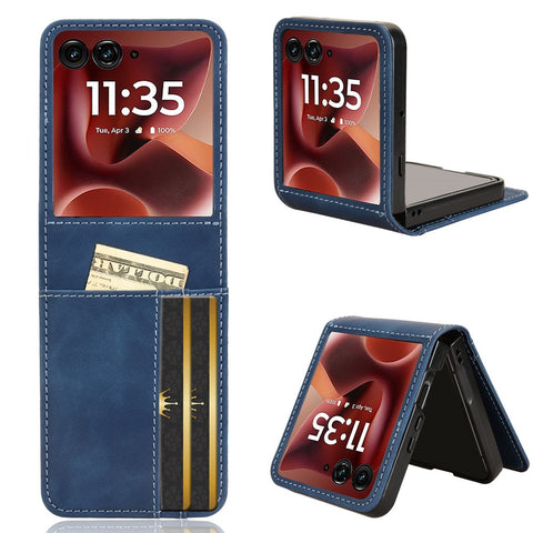 For Motorola Razr 70 Ultra / 60 Ultra 5G / Razr Ultra 2026 5G / 2025 5G Case Separable Design Card Slot Leather + PC Phone Cover