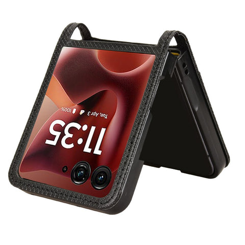 For Motorola Razr 70 Ultra / 60 Ultra 5G / Razr Ultra 2026 5G / 2025 5G Case PU Leather Diamond Texture Phone Cover with Card Slot