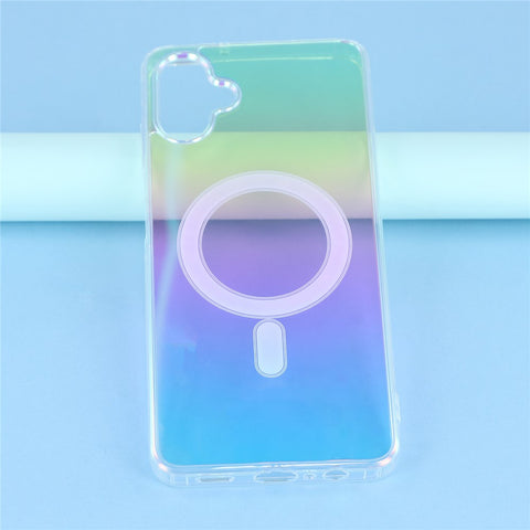 For Samsung Galaxy A06 5G  /  A06 4G Magnetic Case Acrylic + TPU Gradient Phone Cover
