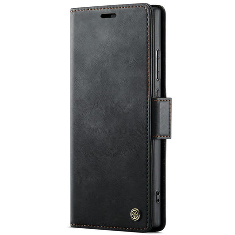 CASEME 033 Series For Samsung Galaxy Note20 Ultra 5G  /  Note20 Ultra Case RFID Blocking Wallet Stand Calf Texture Leather Phone Cover