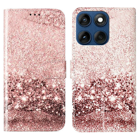 Stand Case for Motorola Edge 60 5G  /  60s 5G  /  60 Fusion 5G Marble Painted Folio Flip Leather Wallet Phone Cover