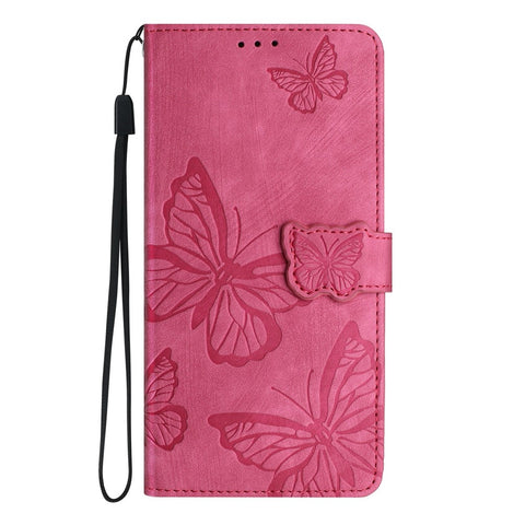 Wallet Case for Motorola Edge 60 5G  /  60s 5G  /  60 Fusion 5G Butterfly Design Flip Leather Phone Cover Skin-Touch