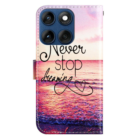 Wallet Case for Motorola Edge 60 5G / 60s 5G / 60 Fusion 5G Printed Pattern PU Leather Stand Phone Cover with Strap