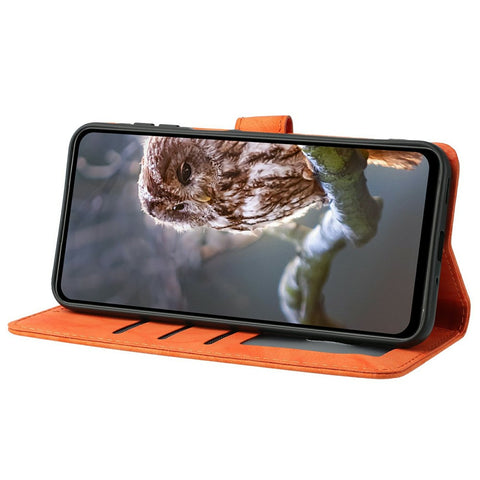 For Motorola Edge 60 5G / 60s 5G / Fusion 5G Case Owl Imprinted PU Leather Wallet Phone Cover with Wrist Strap