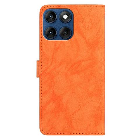 For Motorola Edge 60 5G / 60s 5G / Fusion 5G Case Owl Imprinted PU Leather Wallet Phone Cover with Wrist Strap